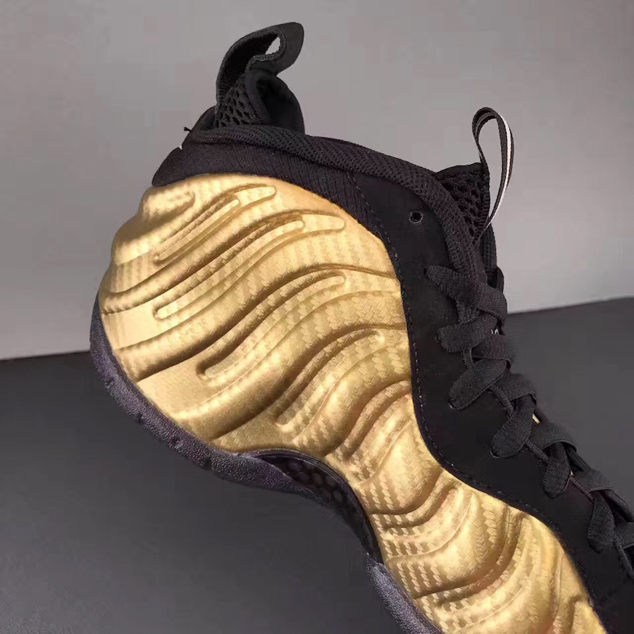 你有一双黄金战靴air foamposite pro "metallic gold