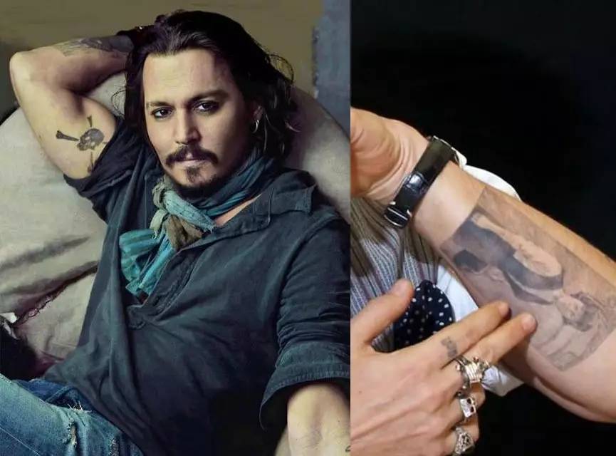 (古罗马风格的图,马) johnny depp (人物肖像) 由於单针纹身对纹身师